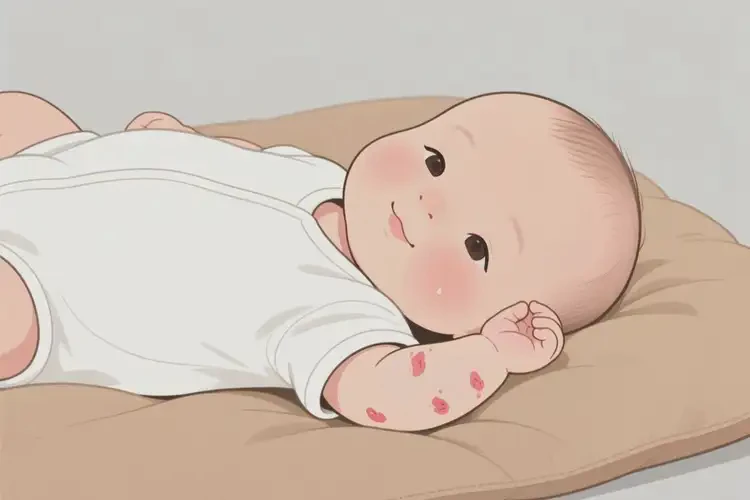 嬰兒四肢偶爾長濕疹不管它會自己好嗎(圖1)