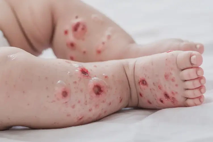 嬰兒四肢偶爾長濕疹可以徹底自愈嗎(圖2)