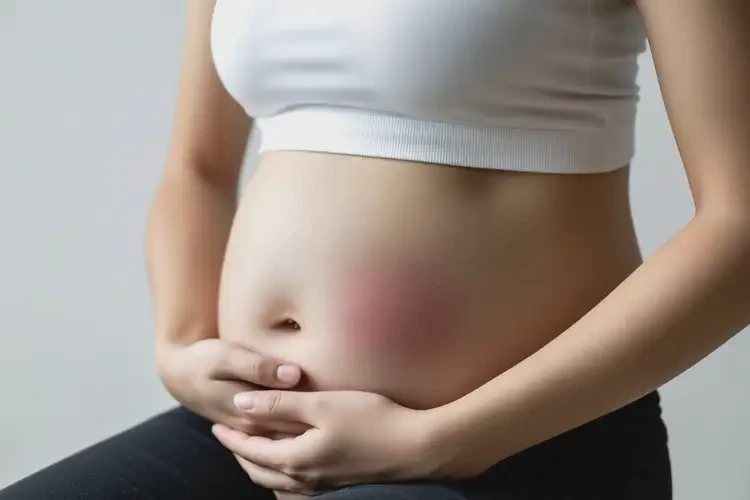 女生肚子上长湿疹不管它会自己好吗(图2)