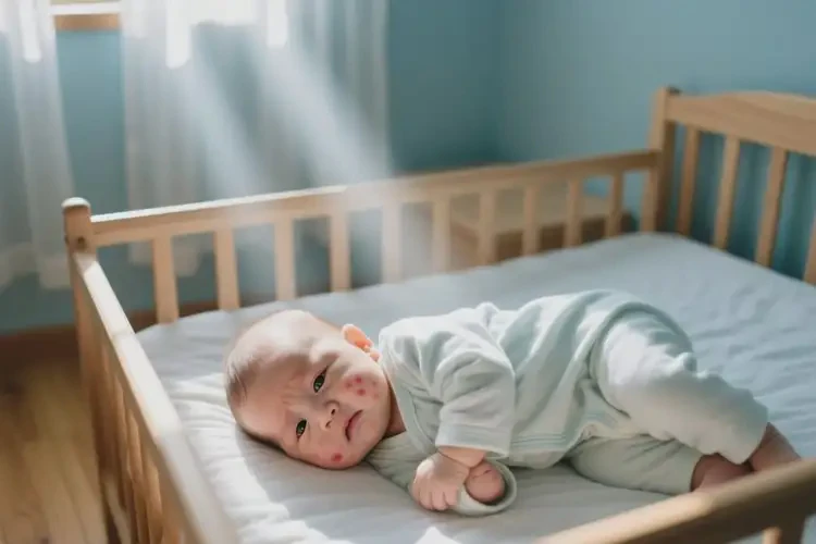 孩子臉上出濕疹不管它會自己自愈嗎(圖2)