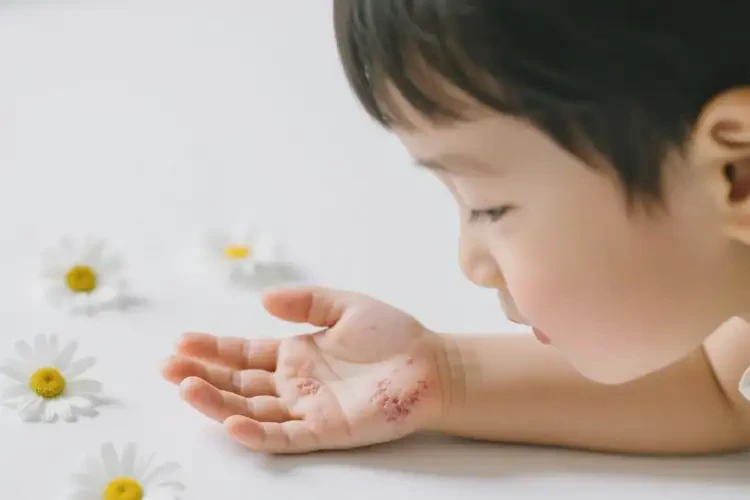 少兒手上偶爾長(zhǎng)濕疹可以徹底自愈嗎(圖1)