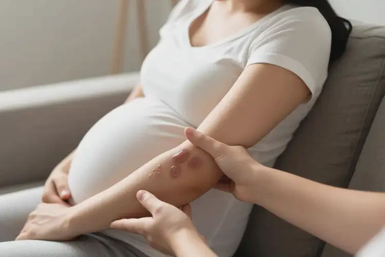 產(chǎn)婦手臂經(jīng)常長濕疹不管它會(huì)自己自愈嗎(圖2)