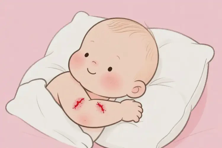 嬰幼兒手臂上容易起濕疹不管它會(huì)自己自愈嗎(圖3)