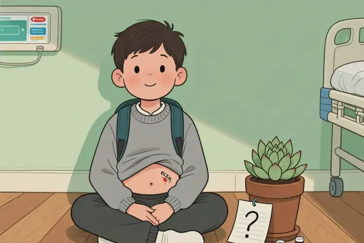 小學(xué)生肚子上偶爾長濕疹能不能徹底自愈(圖1)