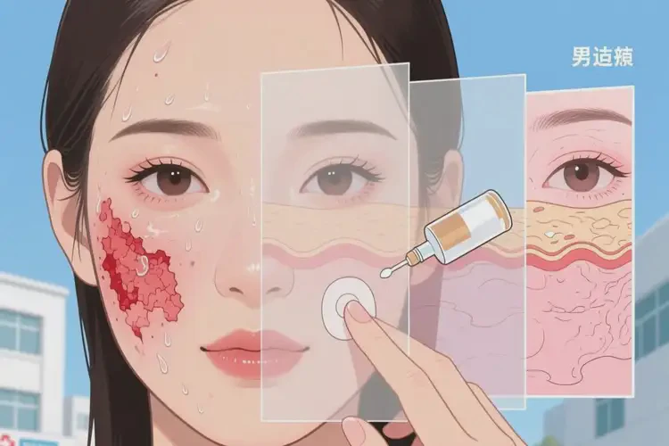 女性面部偶尔起湿疹能够彻底治愈吗(图1)