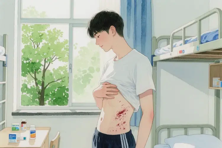 大學(xué)生肚子上經(jīng)常起濕疹不管它會自己痊愈嗎(圖2)