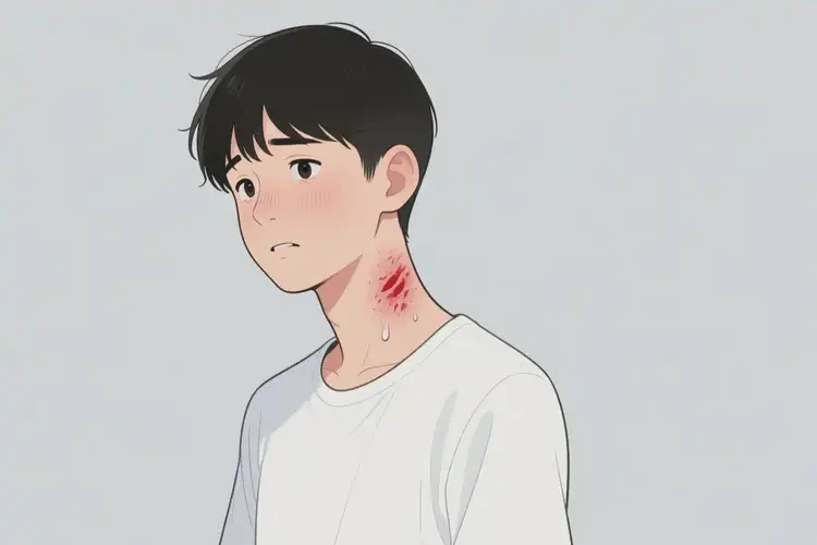 大學(xué)生脖子上長(zhǎng)濕疹不管它會(huì)自己自愈嗎(圖4)