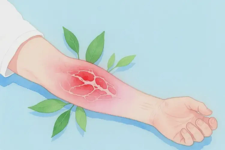 男生手臂容易長濕疹可以徹底自愈嗎(圖2)