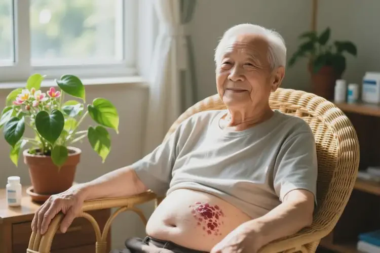 高齡老人肚子上起濕疹不管它會(huì)自己自愈嗎(圖3)