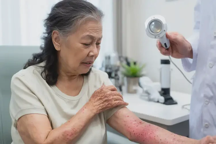 老年人身上偶爾長(zhǎng)濕疹不管它會(huì)自己好嗎(圖4)