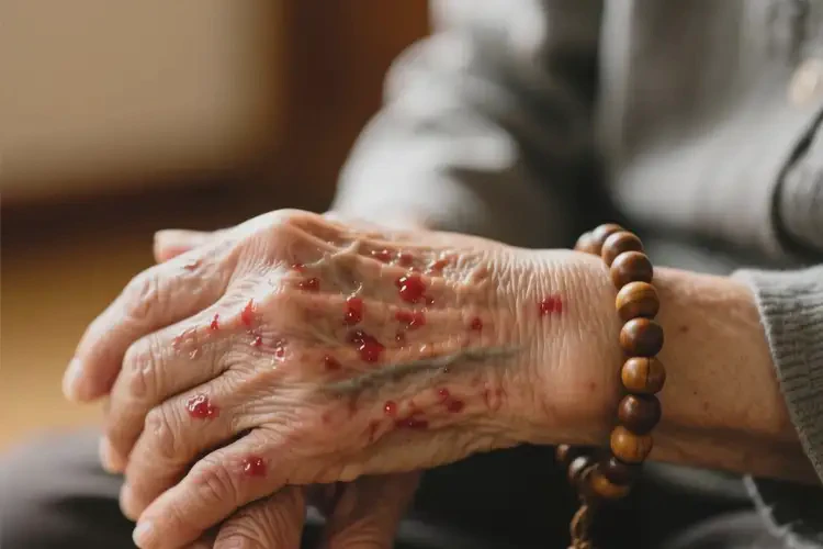 高齡老人手上出濕疹能徹底自愈嗎(圖3)