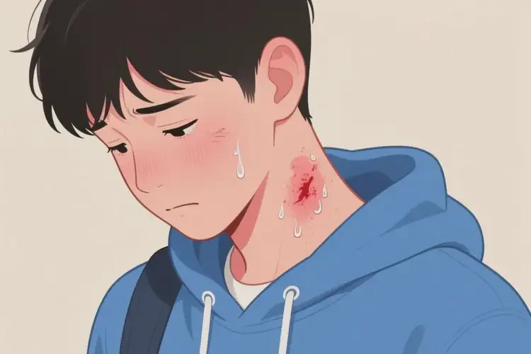 大學(xué)生脖子上長(zhǎng)濕疹不管它會(huì)自己自愈嗎(圖3)