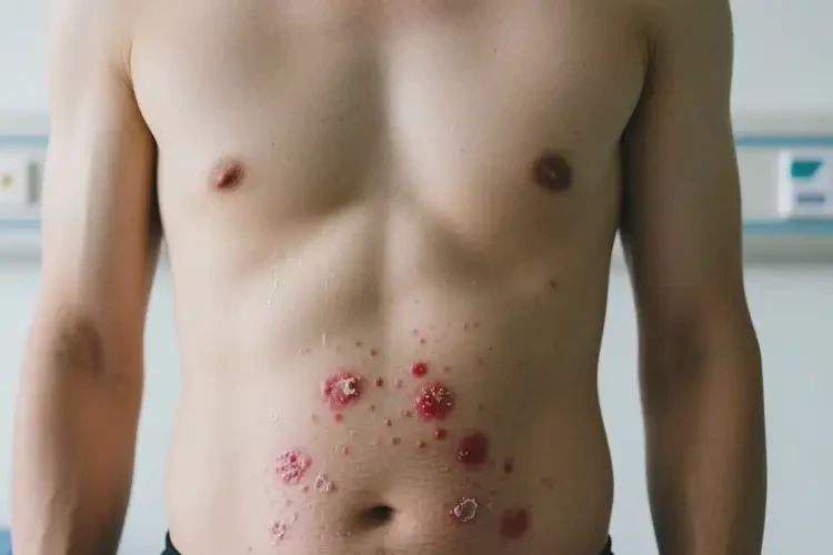 男人肚子上出現(xiàn)濕疹可不可以徹底自愈(圖4)