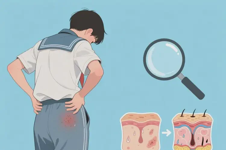 中學(xué)生屁股上起濕疹能徹底自愈嗎(圖4)