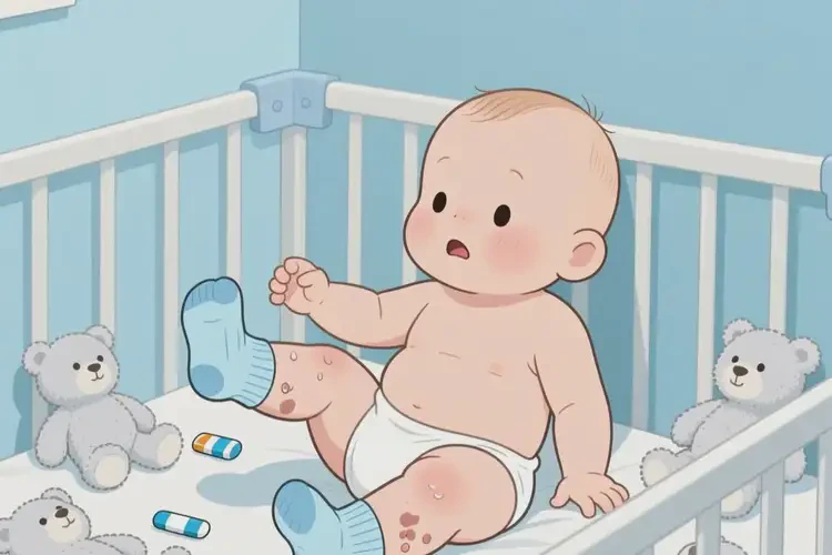 嬰兒四肢偶爾長濕疹不管它會自己好嗎(圖2)