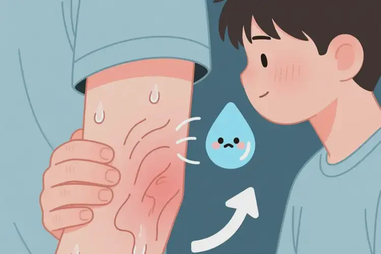 男生手臂上容易長濕疹能夠徹底治愈嗎(圖3)