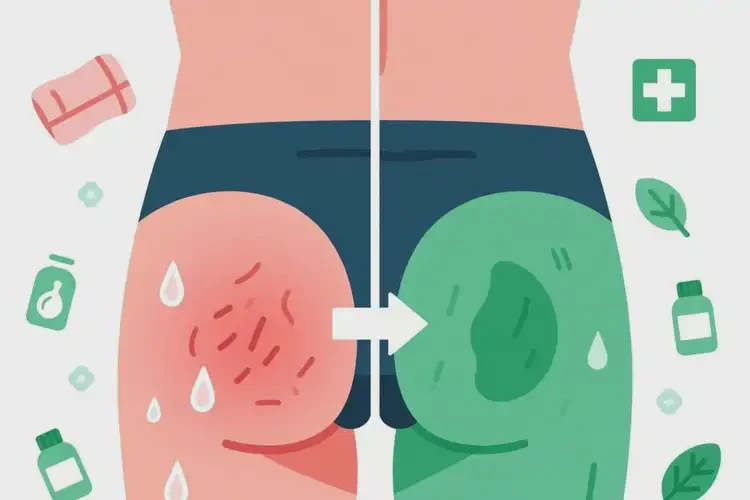 男生屁股经常起湿疹不管它会自己好吗(图1)