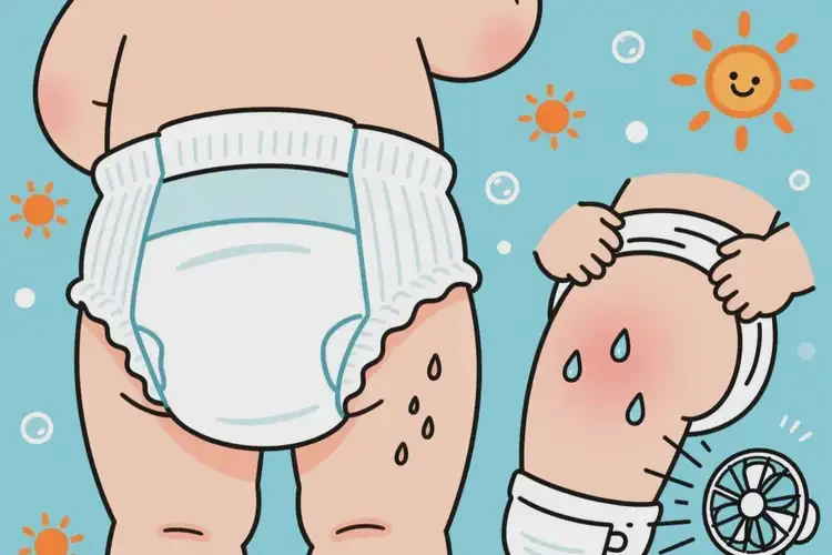 宝宝屁股上偶尔长湿疹能靠自己自愈吗(图1)