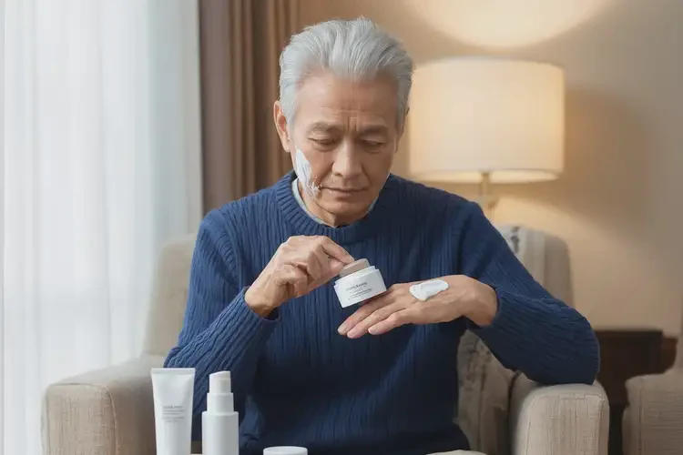 老年人臉上有濕疹可以徹底自愈嗎(圖2)