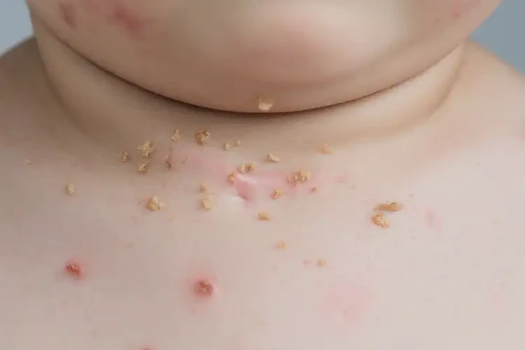 小孩脖子上有濕疹可以徹底自愈嗎(圖4)