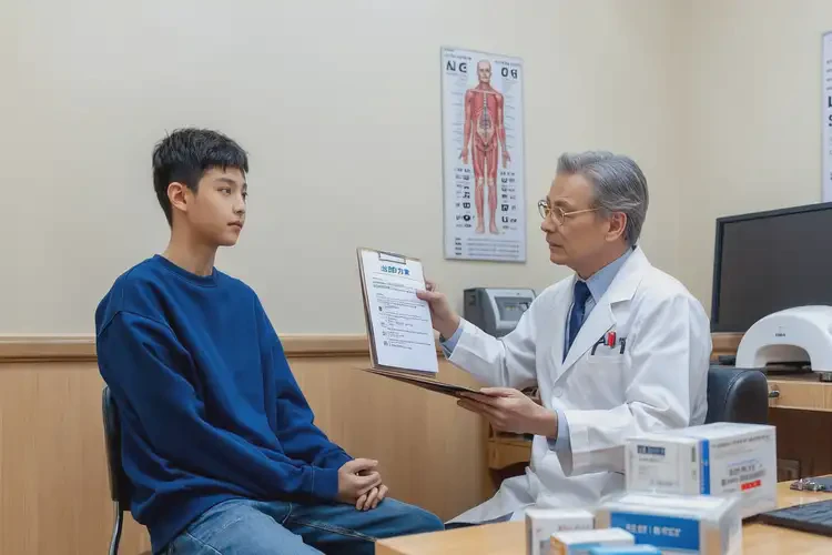 青少年臉上有濕疹不管它會(huì)自己自愈嗎(圖1)