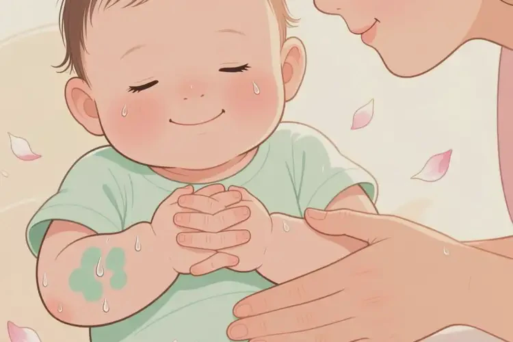 寶寶手臂容易起濕疹不管它會(huì)自己痊愈嗎(圖1)