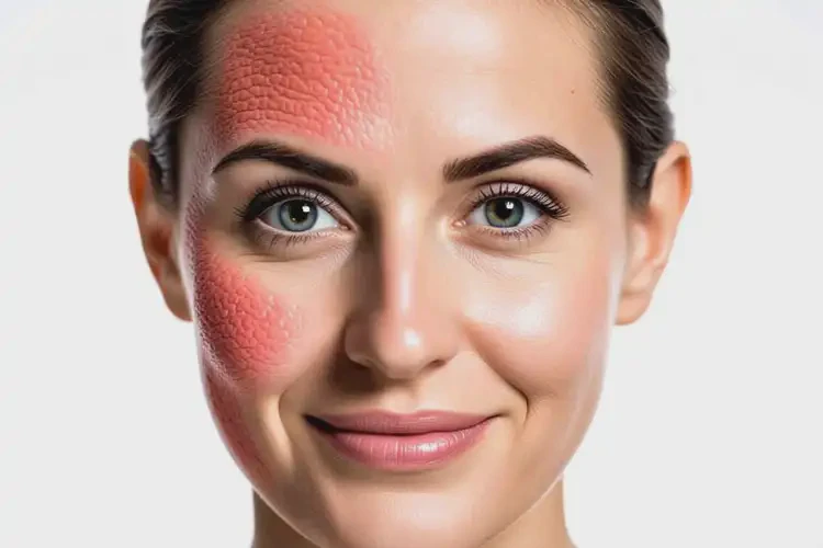 女性臉上偶爾起濕疹不管它會自己痊愈嗎(圖1)