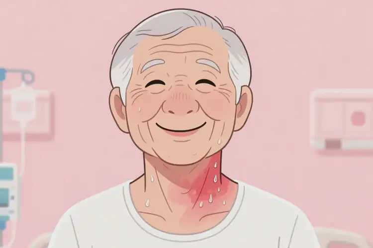 高齡老人脖子上長濕疹能夠徹底治愈嗎(圖2)
