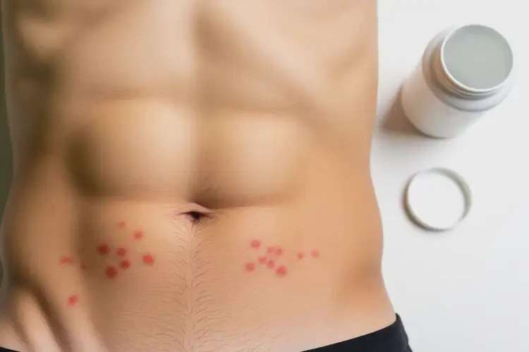 男性肚子上容易長濕疹不管它會自己好嗎(圖1)