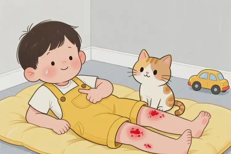 少兒大腿上容易起濕疹不管它會(huì)自己自愈嗎(圖2)