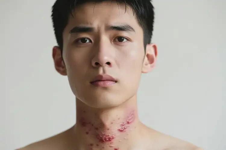 男性脖子起濕疹能徹底自愈嗎(圖4)