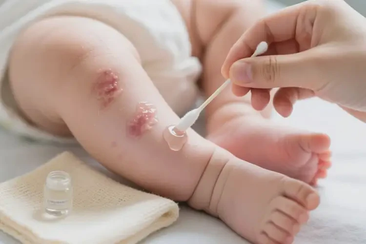 嬰兒小腿容易長濕疹能夠徹底治愈嗎(圖1)