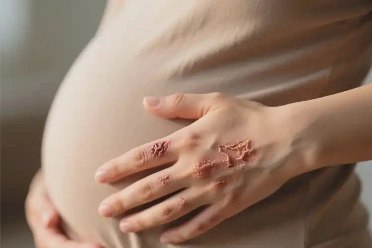 孕妇手上出现湿疹不管它会自己自愈吗(图2)