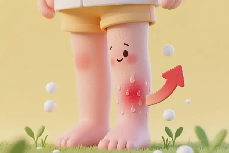 兒童小腿上偶爾起濕疹不管它會自己痊愈嗎(圖3)