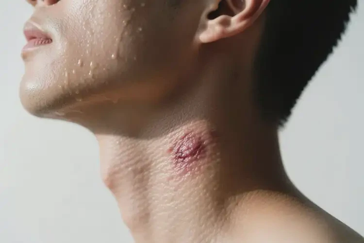 男生脖子上偶爾起濕疹不管它會自己好嗎(圖3)