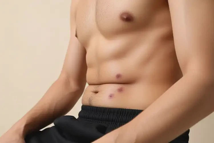 男生肚子上長濕疹不管它會(huì)自己好嗎(圖1)