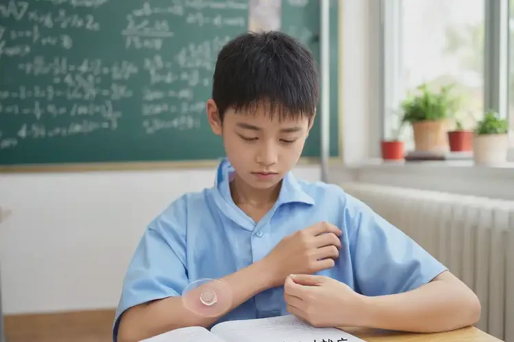 中學(xué)生手臂偶爾長濕疹不管它會自己自愈嗎(圖1)