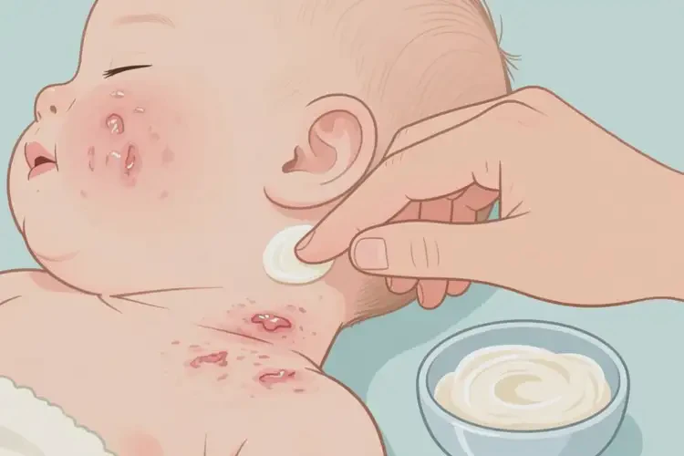 幼兒脖子出現(xiàn)濕疹不管它會自己自愈嗎(圖2)