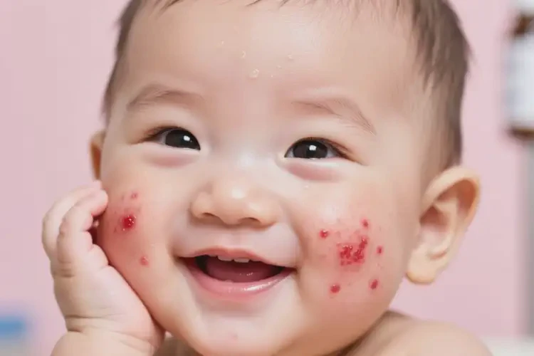 嬰兒臉上長濕疹可以徹底自愈嗎(圖3)