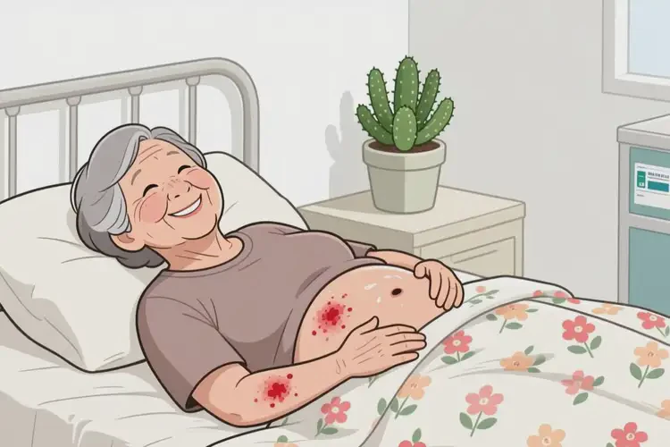 老年人肚子上經(jīng)常起濕疹能靠自己自愈嗎(圖3)