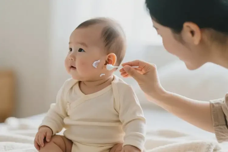 嬰兒脖子起濕疹不管它會自己好嗎(圖3)