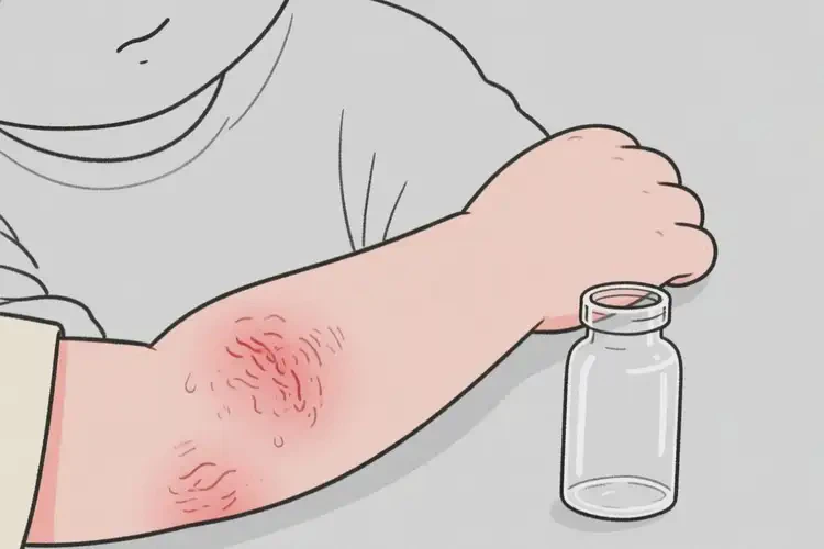 孩子手臂上經(jīng)常起濕疹不管它會自己好嗎(圖1)