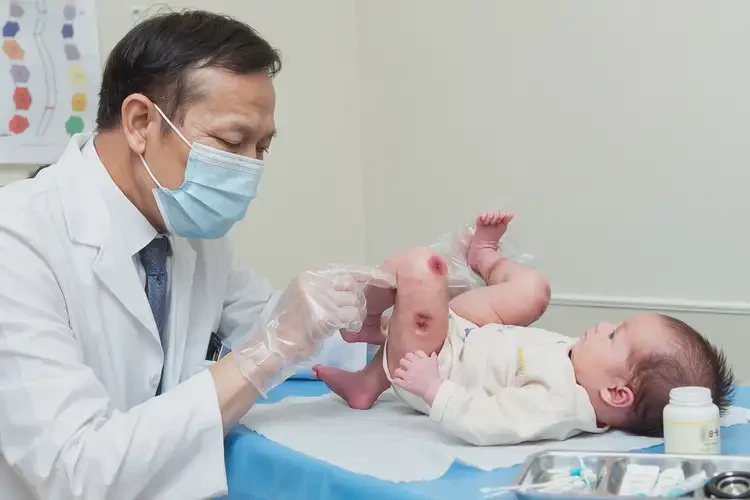 嬰兒大腿上偶爾長濕疹能夠徹底治愈嗎(圖2)