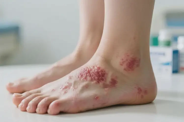 女人腳上有濕疹能夠徹底治愈嗎(圖4)