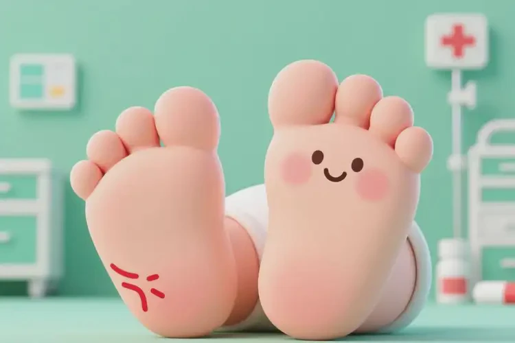 宝宝脚上偶尔长湿疹能彻底自愈吗(图1)