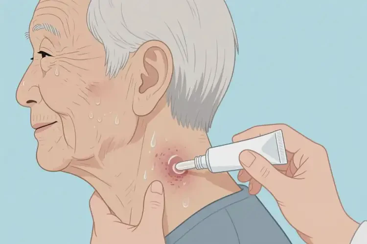 高齡老人脖子上長濕疹能夠徹底治愈嗎(圖3)