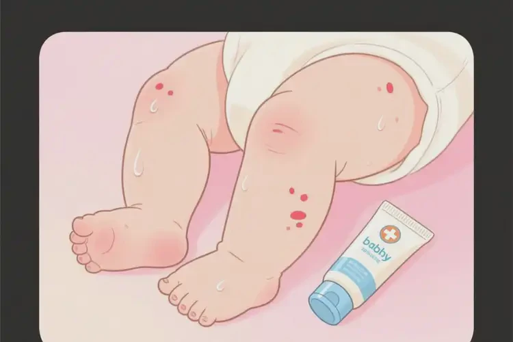 寶寶大腿上出濕疹不管它會(huì)自己好嗎(圖3)