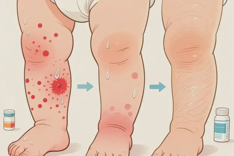 嬰幼兒小腿上出現(xiàn)濕疹可不可以徹底自愈(圖1)