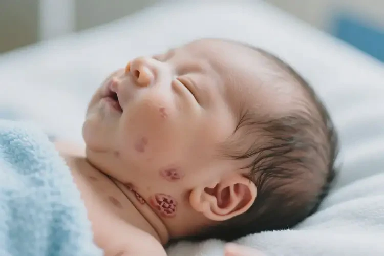 嬰兒脖子有濕疹不管它會(huì)自己好嗎(圖1)