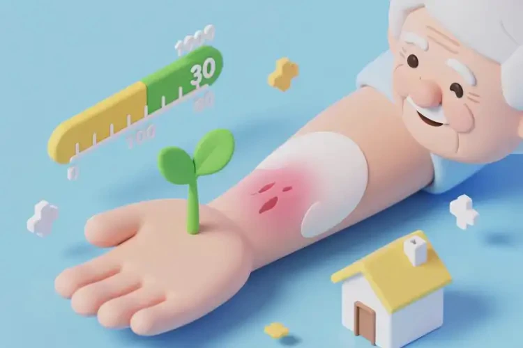 老人手臂上出現(xiàn)濕疹能徹底自愈嗎(圖1)